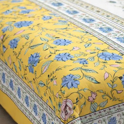 AANGAN 100% HEAVY PURE COTTON KING SIZE BEDSHEET WITH 2 PILLOW COVERS